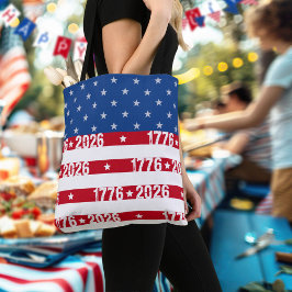 America's 250th Stars And Stripes1776-2026 Tote Bag