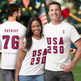 America's 250th USA 250 Event Name Party Jersey   T-shirt