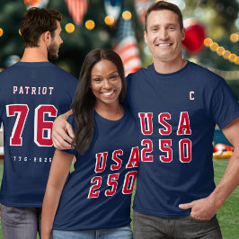 America's 250th USA 250 Event Name Party Jersey  T-shirt