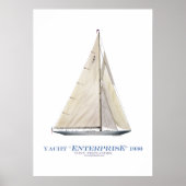 americas cup jacht enterprise 1930 , tony fernande poster (Voorkant)