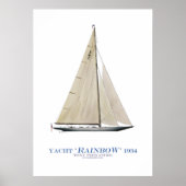 americas cup jacht " regenboog " , tony fernandes poster (Voorkant)