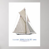 americas cup jacht " reliance " , tony fernandes poster (Voorkant)