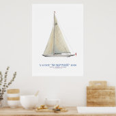 americas cup jacht ' scepter , tony fernandes poster (Keuken)