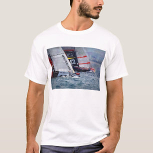america's cup zeilen, zeilboot, zeilboot race t-shirt
