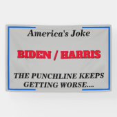 Americas Joke Biden Harris Bad Punchline Spandoek (Horizontaal)