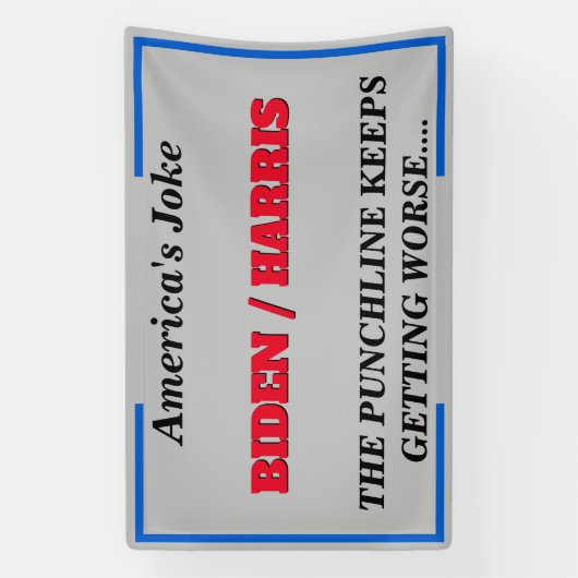 Americas Joke Biden Harris Bad Punchline Spandoek (Verticaal)