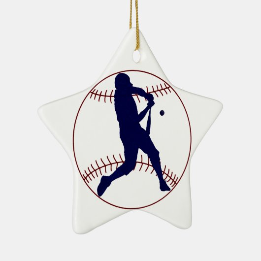 America's Pastime Keramisch Ornament (Rechts)