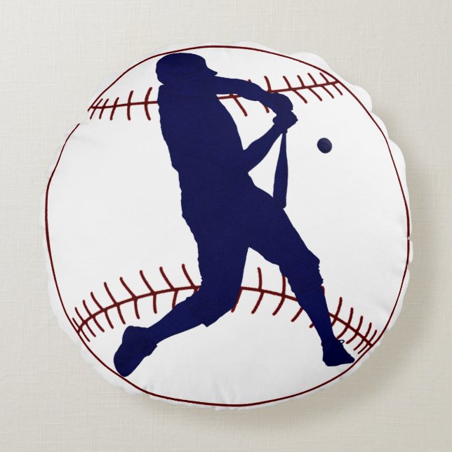 America's Pastime Rond Kussen (Voorkant)