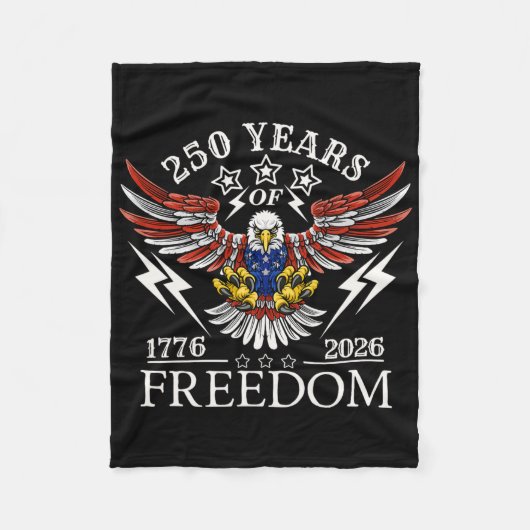 Americas Semi Quincentennial 250e Jubileum Com Fleece Deken (Voorkant)