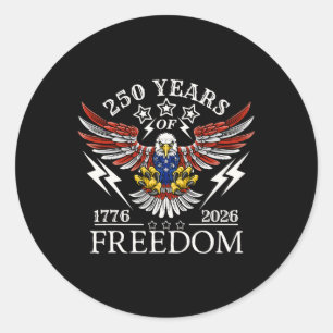 Americas Semi Quincentennial 250e Jubileum Com Ronde Sticker