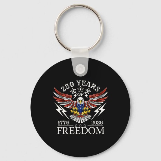 Americas Semi Quincentennial 250e Jubileum Com Sleutelhanger (Voorkant)