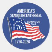 America's Semiquincentennial 1776-2026 USA 250 Ronde Sticker (Voorkant)