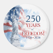 America's Semiquincentennial 250 Years Freedom Magneet (Voorkant)