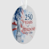 America's Semiquincentennial 250 Years Freedom Ornament (voorkant)