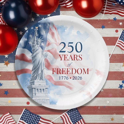 America's Semiquincentennial 250 Years Freedom Papieren Bordje