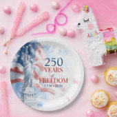 America's Semiquincentennial 250 Years Freedom Papieren Bordje (Feest)