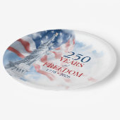 America's Semiquincentennial 250 Years Freedom Papieren Bordje (Gekanteld)