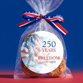 America's Semiquincentennial 250 Years Freedom Ronde Sticker