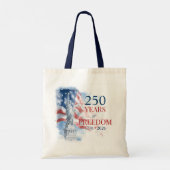 America's Semiquincentennial 250 Years Freedom Tote Bag (Achterkant)