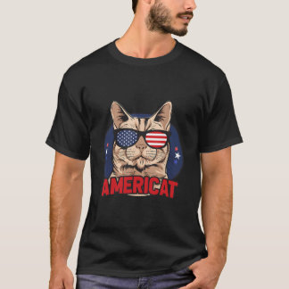 Americat Patriottisch Voor 4 Juli Amerikanen T-shirt