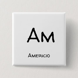Americio am vierkante button 5,1 cm