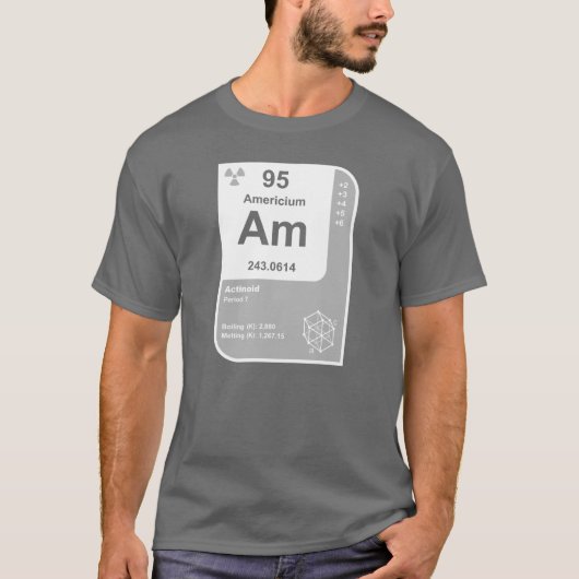 Americium (Am) T-shirt (Voorkant)