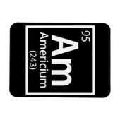 Americium - American Science Periodic Table Magneet (Horizontaal)