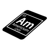 Americium - American Science Periodic Table Magneet (Linkerzijde)