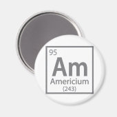 Americium - American Science Periodic Table Magneet (Voorkant / Achterkant)