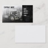americkan classick zwarte vrachtwagen visitekaartje (Voorkant / Achterkant)