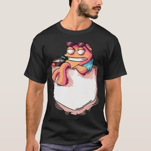 Americn Dad! Klaus in de zak T-shirt (Voorkant)