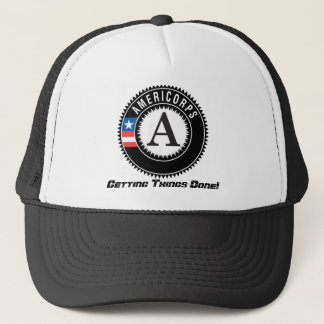 americorps logo, het lukt wel. trucker pet