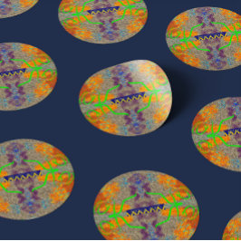 Americus Video #12: "Funeral Home Funhouse" Hoesje Ronde Sticker