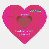 Americus Video Ik ben van jou Valentijn #1 Hart Sticker (Voorkant)
