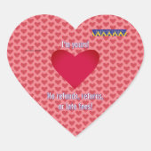 Americus Video Ik ben van jou Valentijn #1 Hart Sticker (Voorkant)