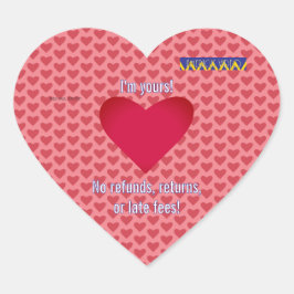 Americus Video Ik ben van jou Valentijn #1 Hart Sticker