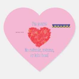 Americus Video I'm Yours Valentine #2 Hart Sticker