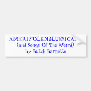 AMERIFOLKNBLUESICANA (en behoort tot de vogelsoort Bumpersticker