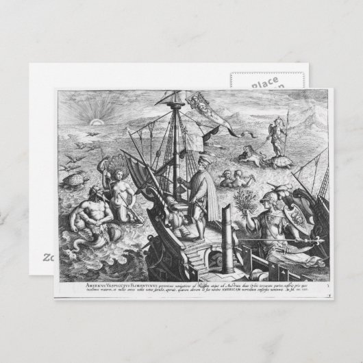 Amerigo Vespucci Briefkaart (Voorkant / Achterkant)