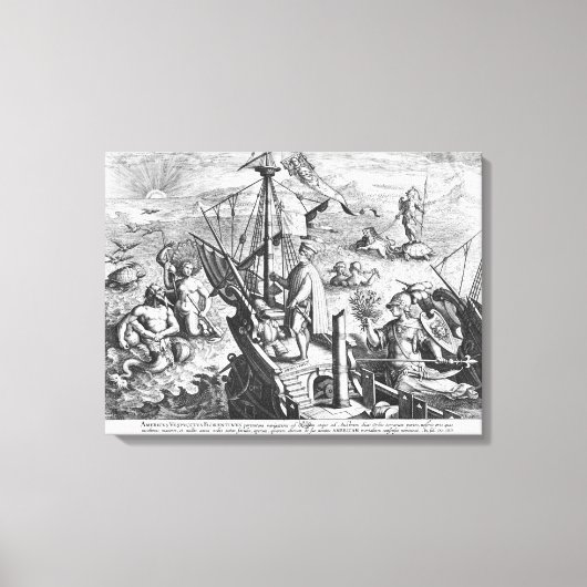 Amerigo Vespucci Canvas Afdruk (Voorkant)