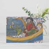 Amerigo Vespucci Explorer op een kaart van Amerika (Staand voorkant)