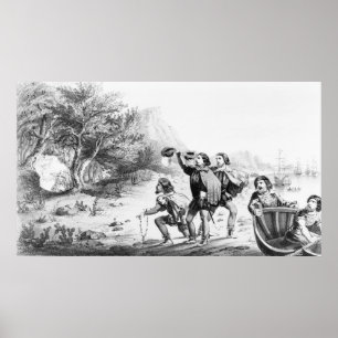 "Amerigo Vespucci in Amerika" poster/print Poster