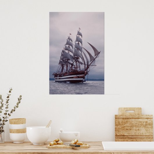 Amerigo Vespucci", Italië Poster (Keuken)