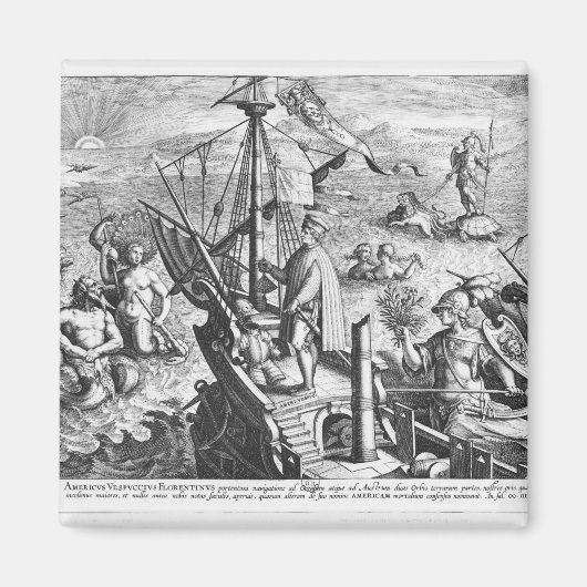 Amerigo Vespucci Magneet (Voorkant)