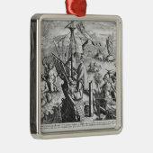 Amerigo Vespucci Metalen Ornament (Rechts)