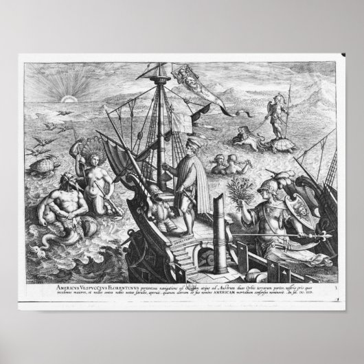Amerigo Vespucci Poster (Voorkant)