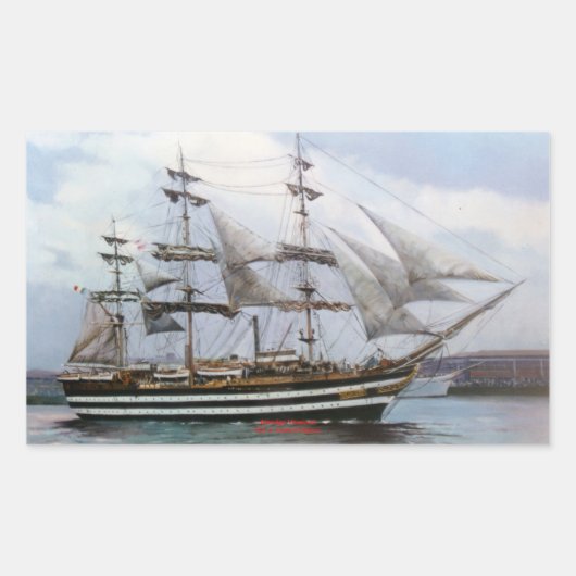 Amerigo Vespucci Rechthoekige Sticker (Voorkant)