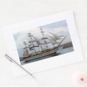 Amerigo Vespucci Rechthoekige Sticker (Envelop)