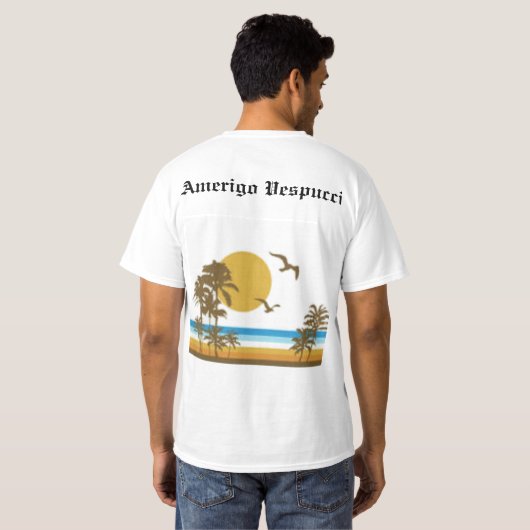 Amerigo Vespucci T-Shirt (Achterkant volledig)