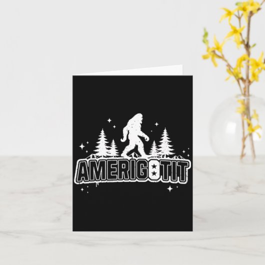 Amerigotit Funny Meme T 2025  Kaart (Gele Bloem)